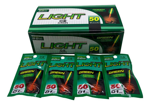 Luz Quimica Luminoso Maruri 50mm Light Stick Com 20 Pçs
