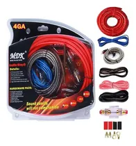 Comprar 4ga Cables Rca De Audio Kit Instalacion De Cables Audio Auto