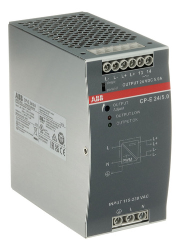 ABBFuente De Alimentacion Salida 24vcc/5a Entrada 90-264vca