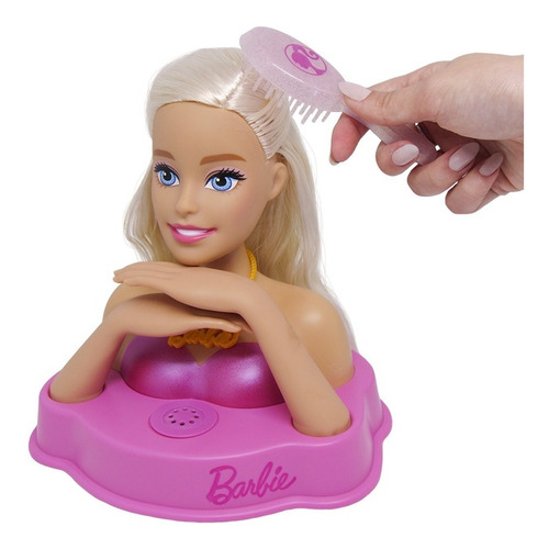 Boneca Barbie Busto Styling Head Fala 12 Frases - Original