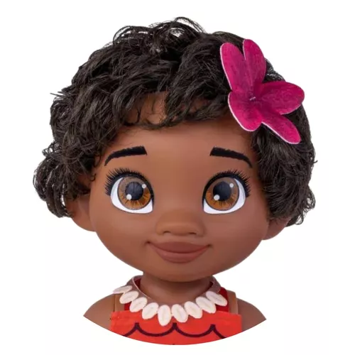 Boneca Princesa Moana Baby Disney Em Vinil Cotiplas Com 36cm na