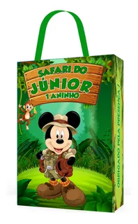 15 Sacolinhas Surpresa Safari Do Mickey  Personalizada