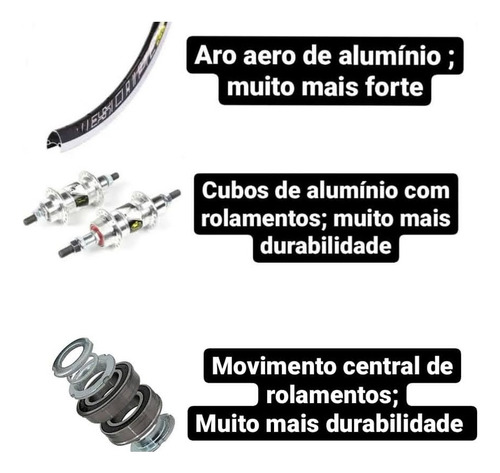 Bicicleta Montadinha Aro 26 Com Aero Rolamentos Assento