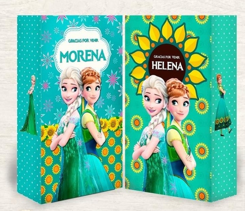 Imagen 1 de 3 de 10 Bolsitas Para Golosinas Papel Foto Ana Y Elsa Frozen 2