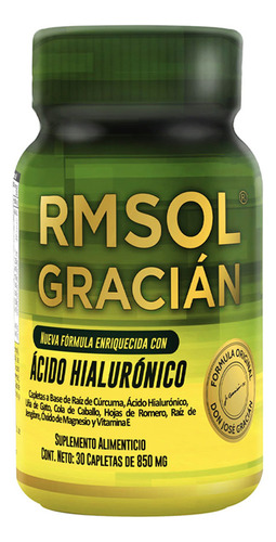 Suplemento En Capletas Jose Gracian  Rmsol Gracian Ácido Hialurónico En Frasco De 1l 30 Un