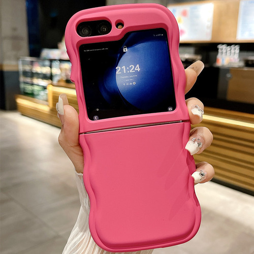 Para Samsung Zflip6 Funda Simple Color Sólido