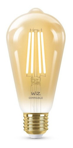 Imagen 2 de 9 de Foco Led Inteligente Wifi Wiz Filamento Edison 6.9w E27