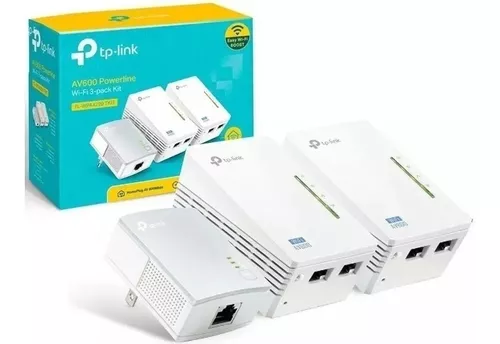 POWERLINE TP-LINK TL-WPA4220 AV600+N300: 3 x Ethernet, Branco