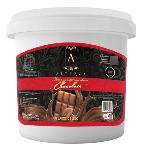 Crema De Chocolate Para Untar Altezza 2.5 Kg