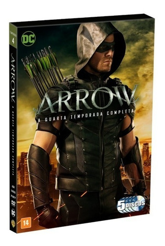 Box Dvd Arrow - 4ª Temporada - 5 Discos - Original & Lacrado