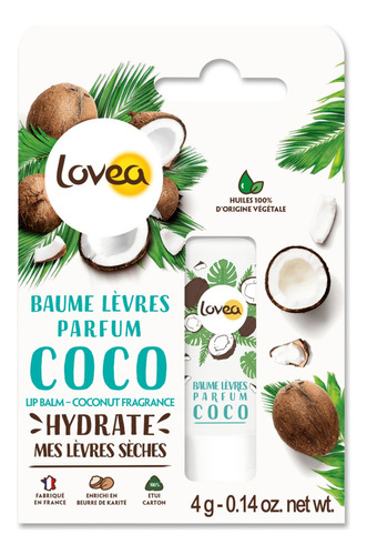 Lovea Balsamo Labios Hidratante Nutriente Coco Karite