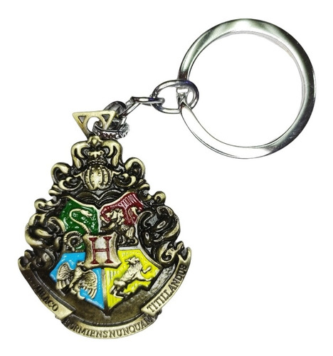 Llavero Metalico De Harry Potter Logo Colegio Hogwarts