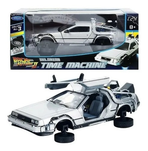 Welly Delorean Back To The Future Ii 1:24 Volver Al Futuro 