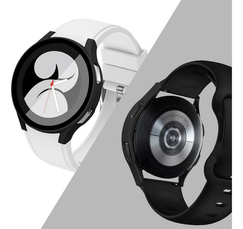 Capa Case Película De Vidro Galaxy Watch 4 40mm Proteção Tela Smartwatch Acessório Resistente Transparente Touch Fácil Aplicação Blindado Antirrisco Premium Durável Discreto Leve Bsan Shop