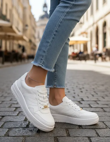 Tênis Branco Vizzano Feminino Casual  Airforce Confortavel