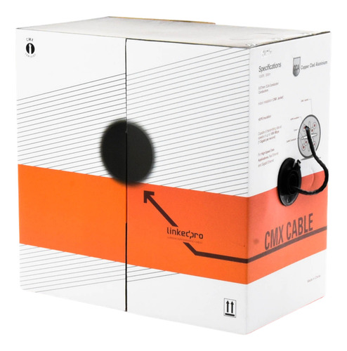 Cable Utp Cat6 Linkedpro 305 Mts Color Negro, Pro-cat-6b