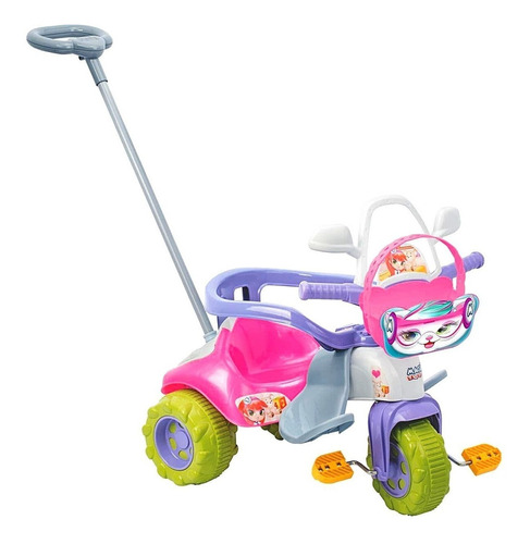 Triciclo multifuncional Magic Toys Versátil com Aro Tico-Tico Zoom Meg rosa