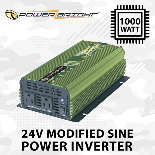 Powerbright 1000 Watt Power Inverter, Dc 24v To 120v Ac Car