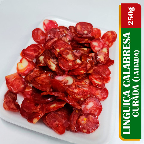 Linguiça Calabresa Curada (fatiada) - Sabor Intenso