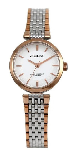 Imagen 1 de 3 de Reloj Mistral Lmi-1040tt - Mujer - Acero - Sumergible 50m