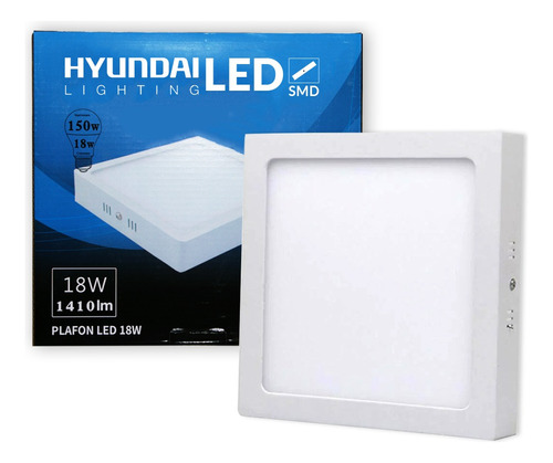 Panel Cuadrado Focos Led Sobrepuestos 18w Luz Fria / Calida