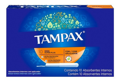 Imagen 2 de 4 de Tampones Tampax Flujo Super Plus, 10 Un