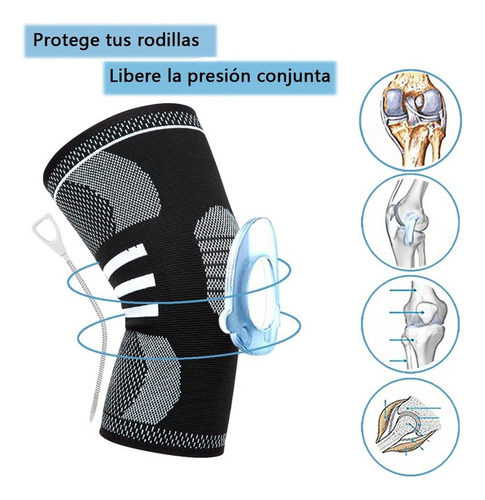 . Rodillera Elástica De Compresión Gym For Deportes Correr