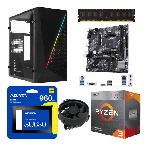 Computadora Ryzen 3200g 16gb Ram 960gb Ssd Graficos Wifi