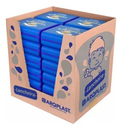 Lancheira Com Trava E Divisórias Para Lanche Label Arqplast