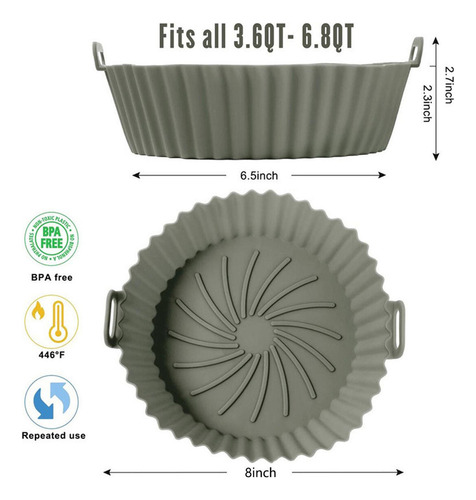 Wa 1 Freidora Canastilla De Silicona Olla Freidora