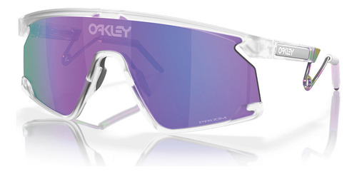 Gafas de sol Oakley Bxtr de metal mate transparente Prizm Violet, color varilla, color dorado