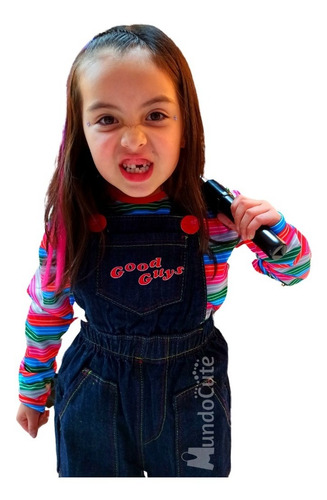 Imagen 3 de 3 de Disfraz Chucky Para Niño Niña Diseño Original Disfraces