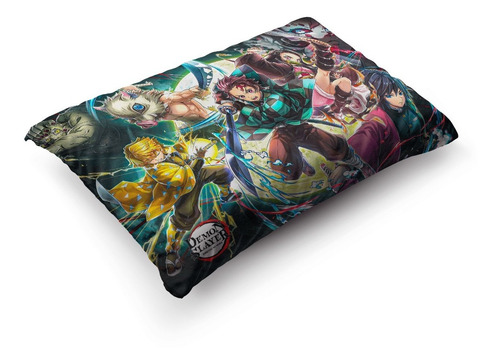 Imagen 4 de 5 de Funda Demon Slayer: Kimetsu No Yaiba 70x45cm Vudú Love