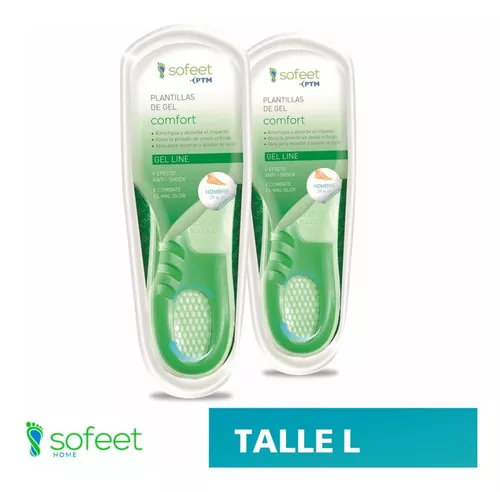 Plantillas De Gel Comfort Hombre Pie Sofeet Ptm X Par