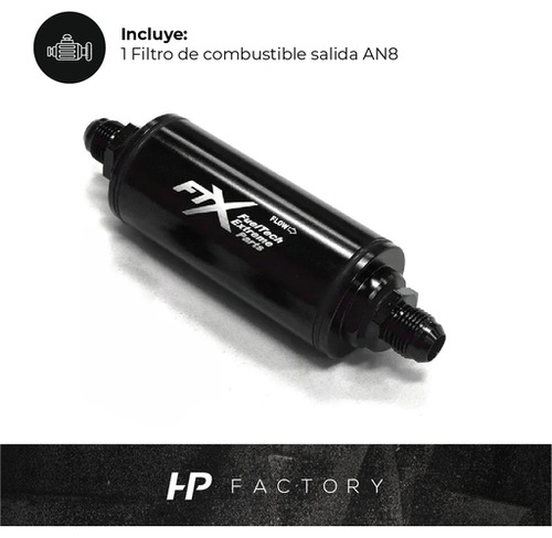Filtro De Combustible An8 100 Micrones Negro Ftx Fueltech