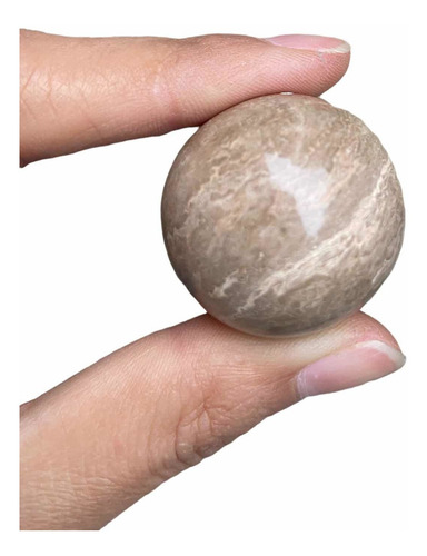 1 Esfera Onix Cafe Piedra Relajante Masaje Worry Stone