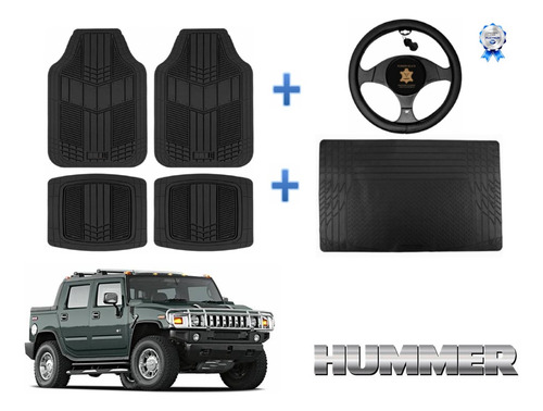 Tapetes 4pz + Cajuela + Volante Hummer H2 Pickup 2003 - 2008