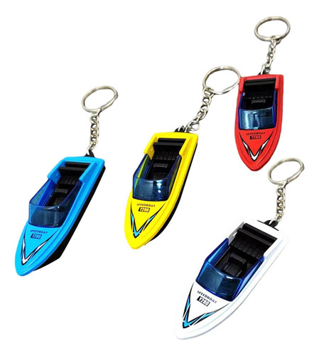2 Modelo De Mini Lancha De 4 Piezas, Lancha Con Llavero