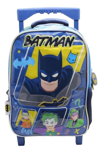 Mochila Liga De La Justicia Batman 12  Con Carro