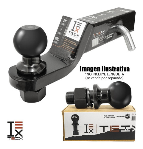 Imagen 6 de 6 de Bola Negra Cople Tiron Remolque 2 Pulgadas Arrastre 6000 Lbs