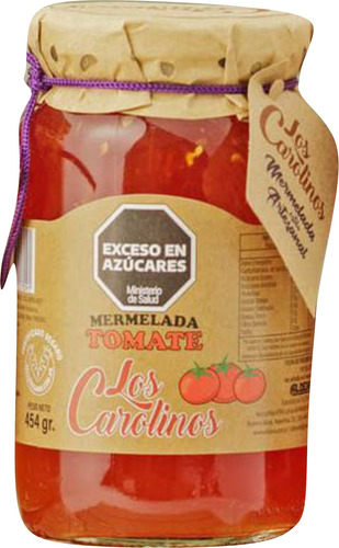 Mermelada Artesanal Tomate Los Carolinos X480gr 