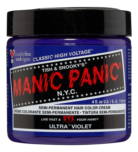 Tinte Para El Cabello Ultravioleta Manic Panic - Alto Voltaj