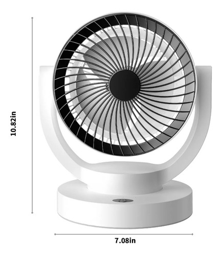 Ventilador Recargable 22.86 Cm Blanco