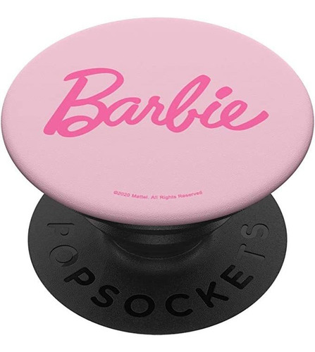 Barbie Classic Pink Logo Popsockets Popgrip Intercambiable