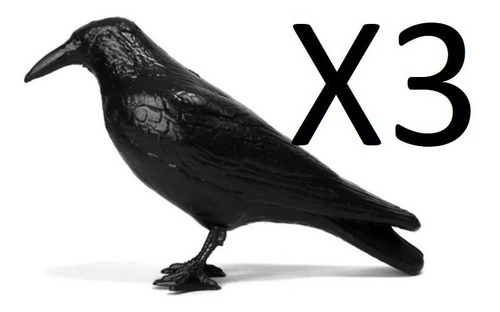 Ahuyenta Espanta Palomas Raven X 3 Unidades El Cuervo Negro