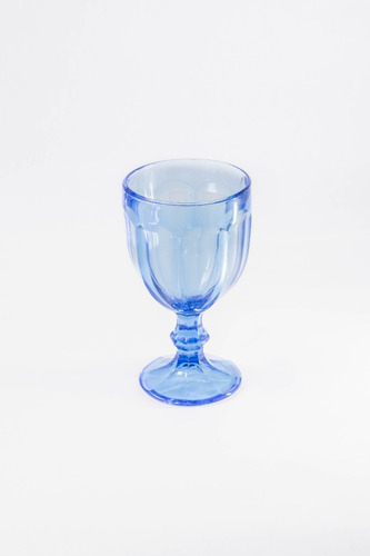 Copas De Vidrio P/vino O Agua Country Gris Facetada Set X 6