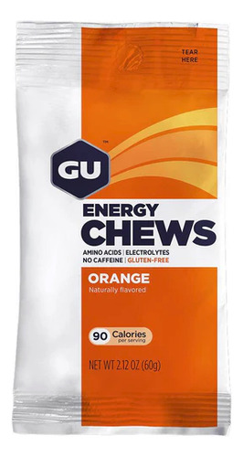 Gu Energy Chews Naranja- Gomitas Energéticas
