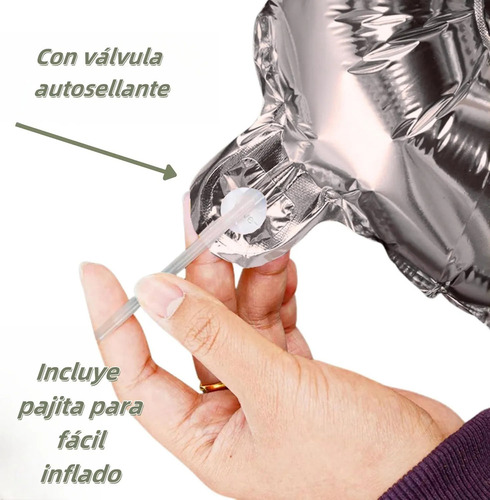 Globo Metálico Feliz Cumpleaños Happy Birthday Party Supplie Color Plateado Feliz Cumpleaños