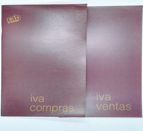 Cuaderno Rab Iva Compras/ventas 20x30 Cm 29 Folios