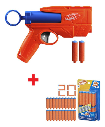 Kit Lançador + Refil - Nerf N Series Lançador Ward 22 Dardos